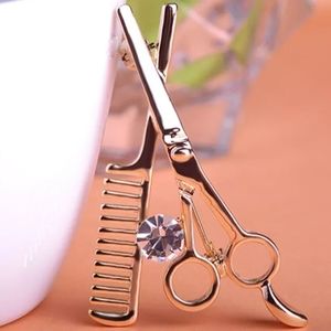 ✂️Silver Comb & Scissors Brooch✂️